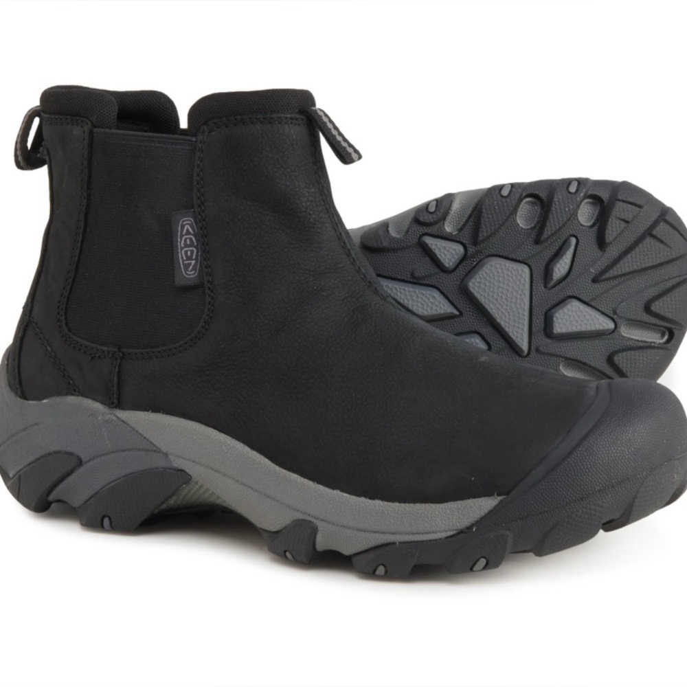 Keen Black Leather Targhee II Chelsea